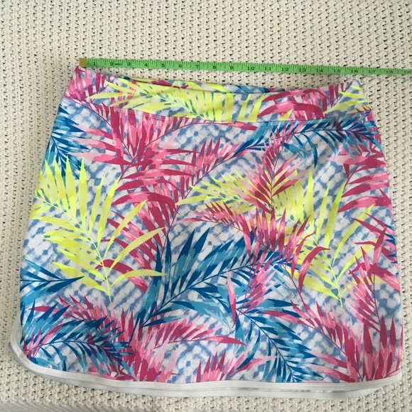 ZELOS COLORFUL STRETCH TENNIS PICKLEBALL SKORT WITH 3 1/2" INSEAM SIZE LARGE - Picture 1 of 6
